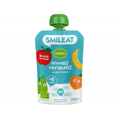Smileat | Galletas Ecológicas de Espelta y Fruta | Para Bebés desde 6 Meses  | Horneadas con Ingredientes Naturales | Alternativa para un Snack de